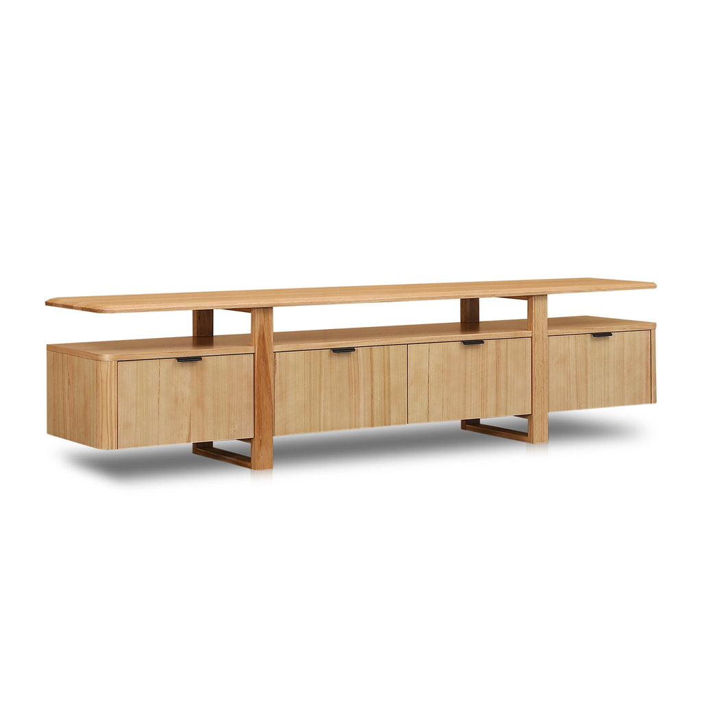 2.1m Palermo TV Entertainment Unit - NZ Natural Ash