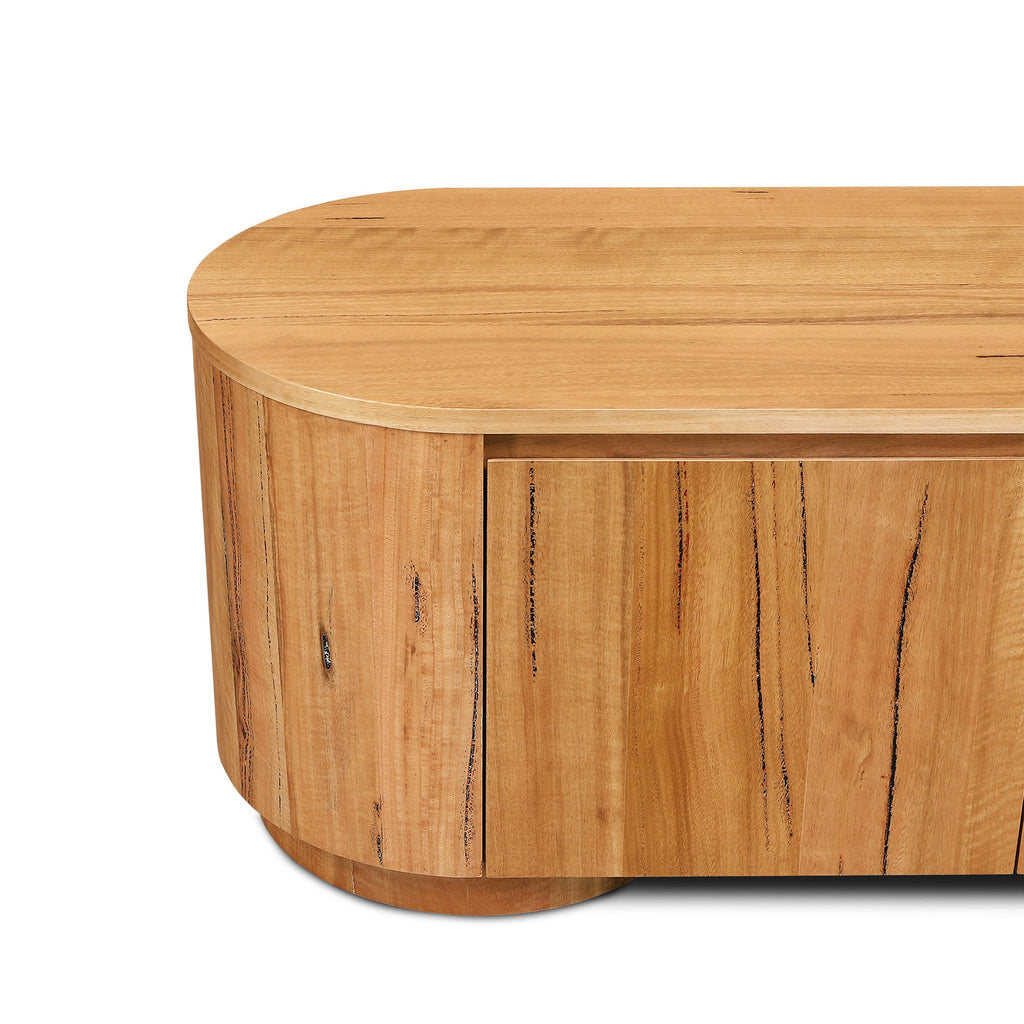 2.1m Tassie Oak Palermo TV Entertainment Unit - Marri Natural