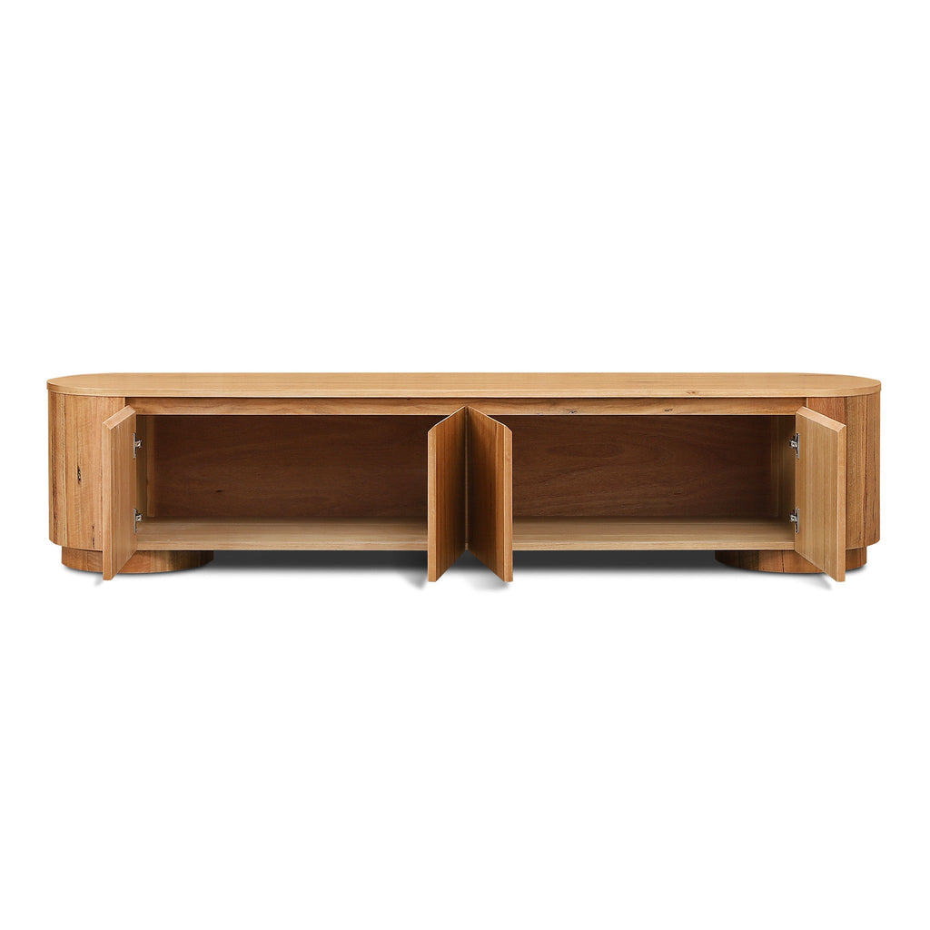 2.1m Tassie Oak Palermo TV Entertainment Unit - Marri Natural