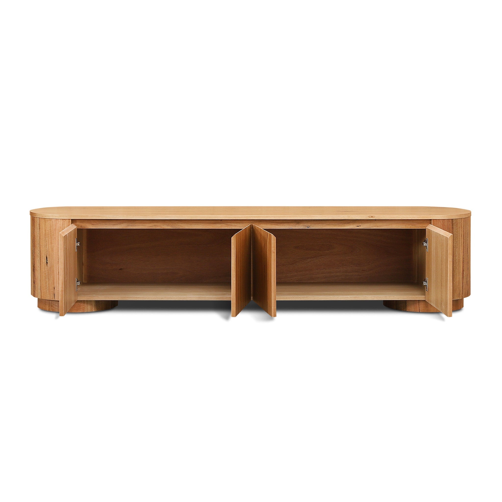 2.4m Palermo TV Entertainment Unit - Marri Natural