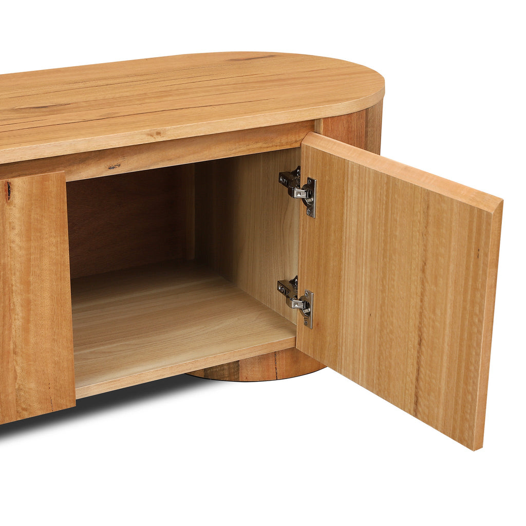 2.4m Palermo TV Entertainment Unit - Marri Natural