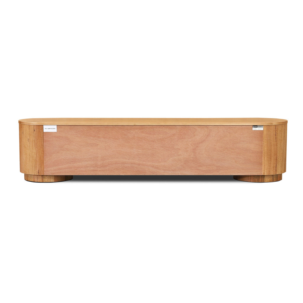 2.4m Palermo TV Entertainment Unit - Marri Natural