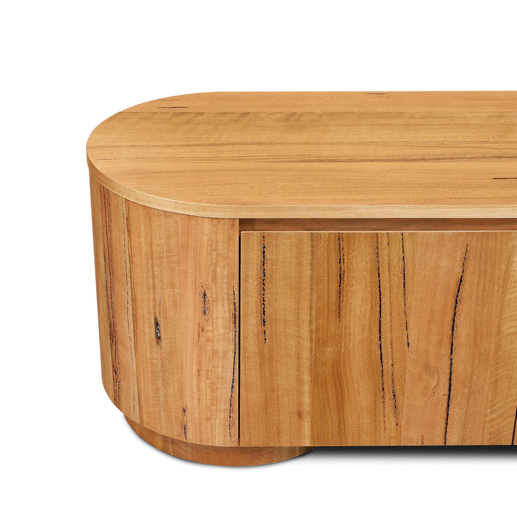 2.4m Palermo TV Entertainment Unit - Marri Natural