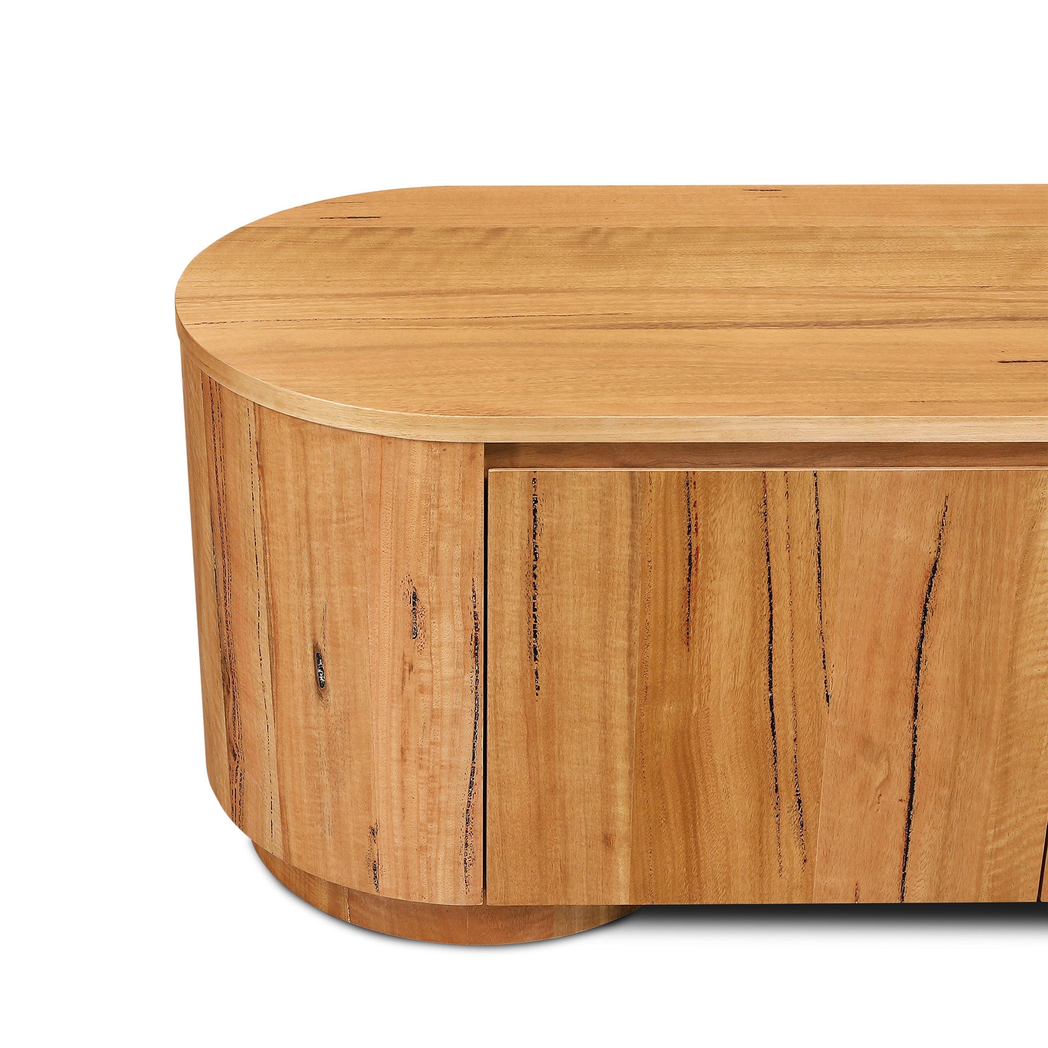 2.4m Palermo TV Entertainment Unit - Marri Natural