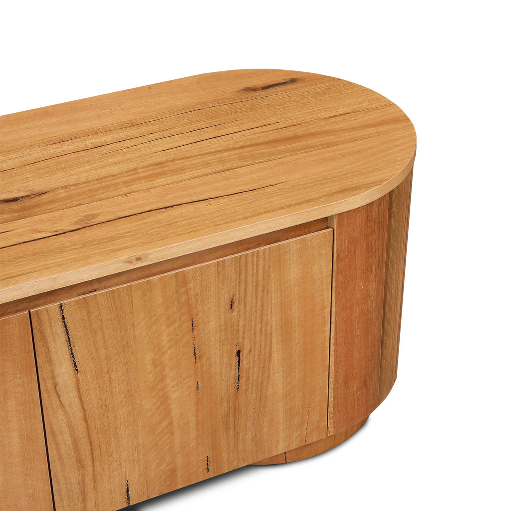 2.4m Palermo TV Entertainment Unit - Marri Natural