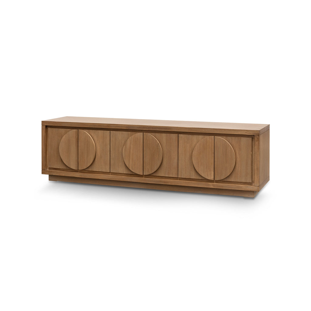 2m Entertainment TV Unit - Dusty oak