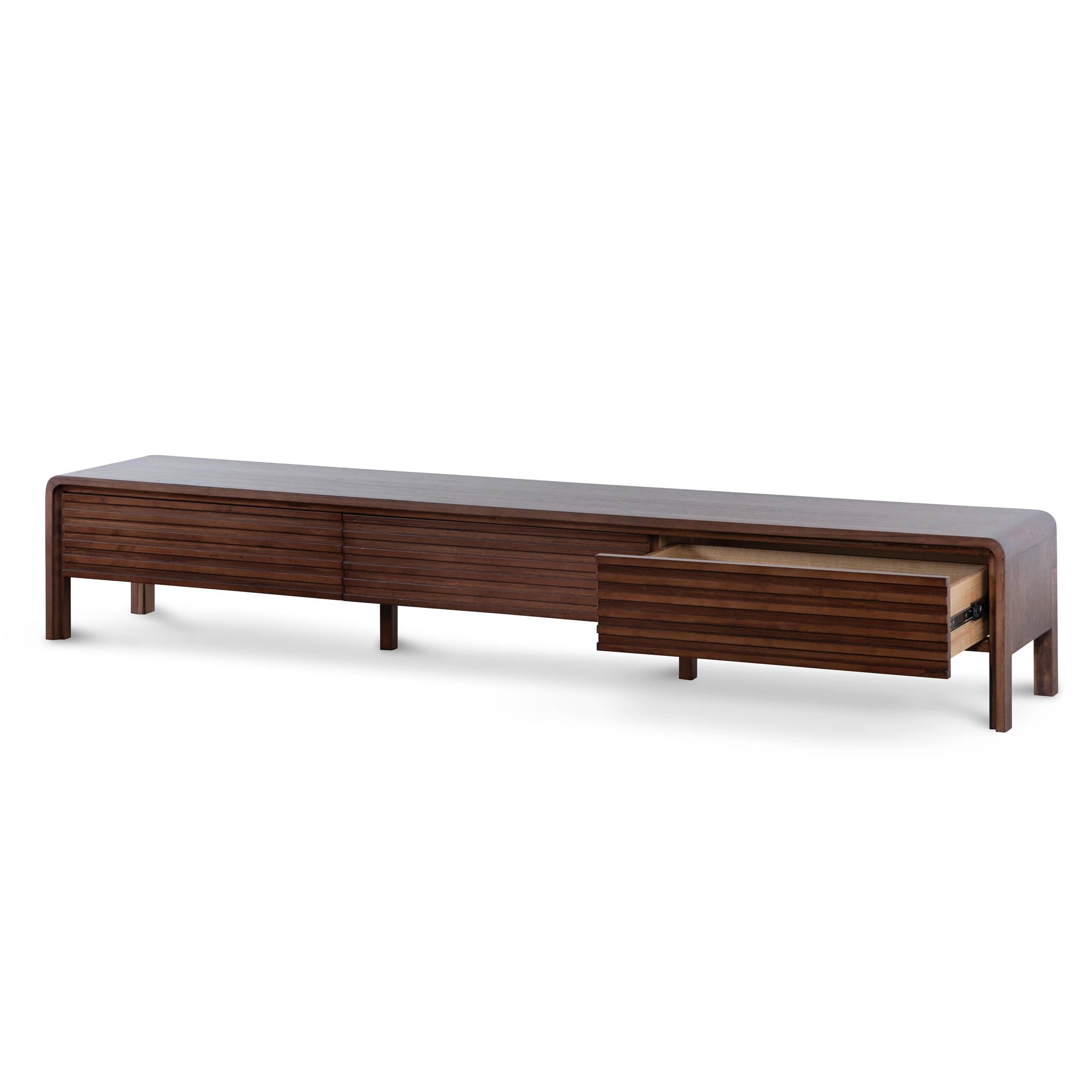 2.2m Palermo TV Entertainment Unit - Walnut