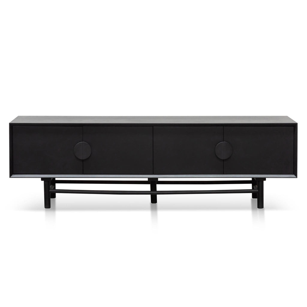 1.8m Wooden Palermo TV Entertainment Unit - Black