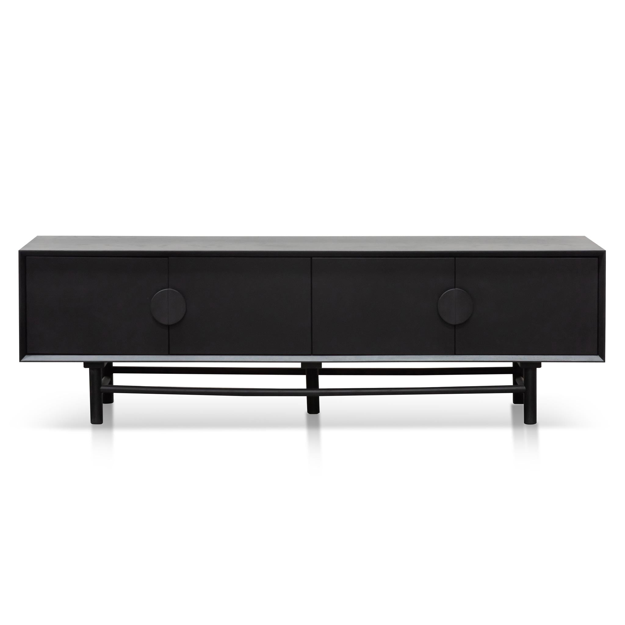 1.8m Wooden Palermo TV Entertainment Unit - Black