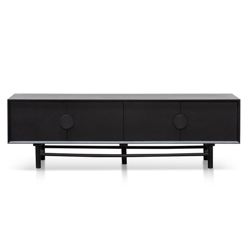 1.8m Wooden Palermo TV Entertainment Unit - Black