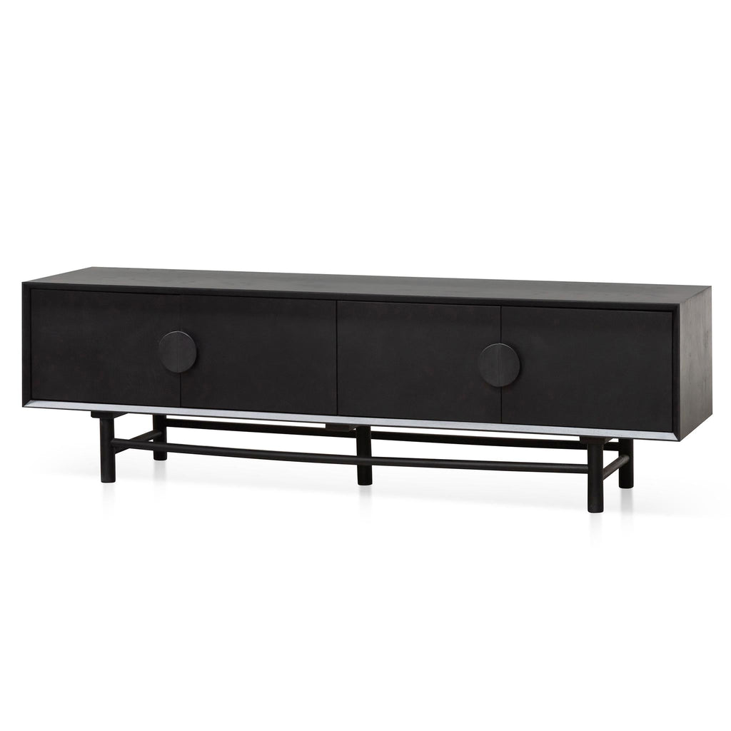 1.8m Wooden Palermo TV Entertainment Unit - Black