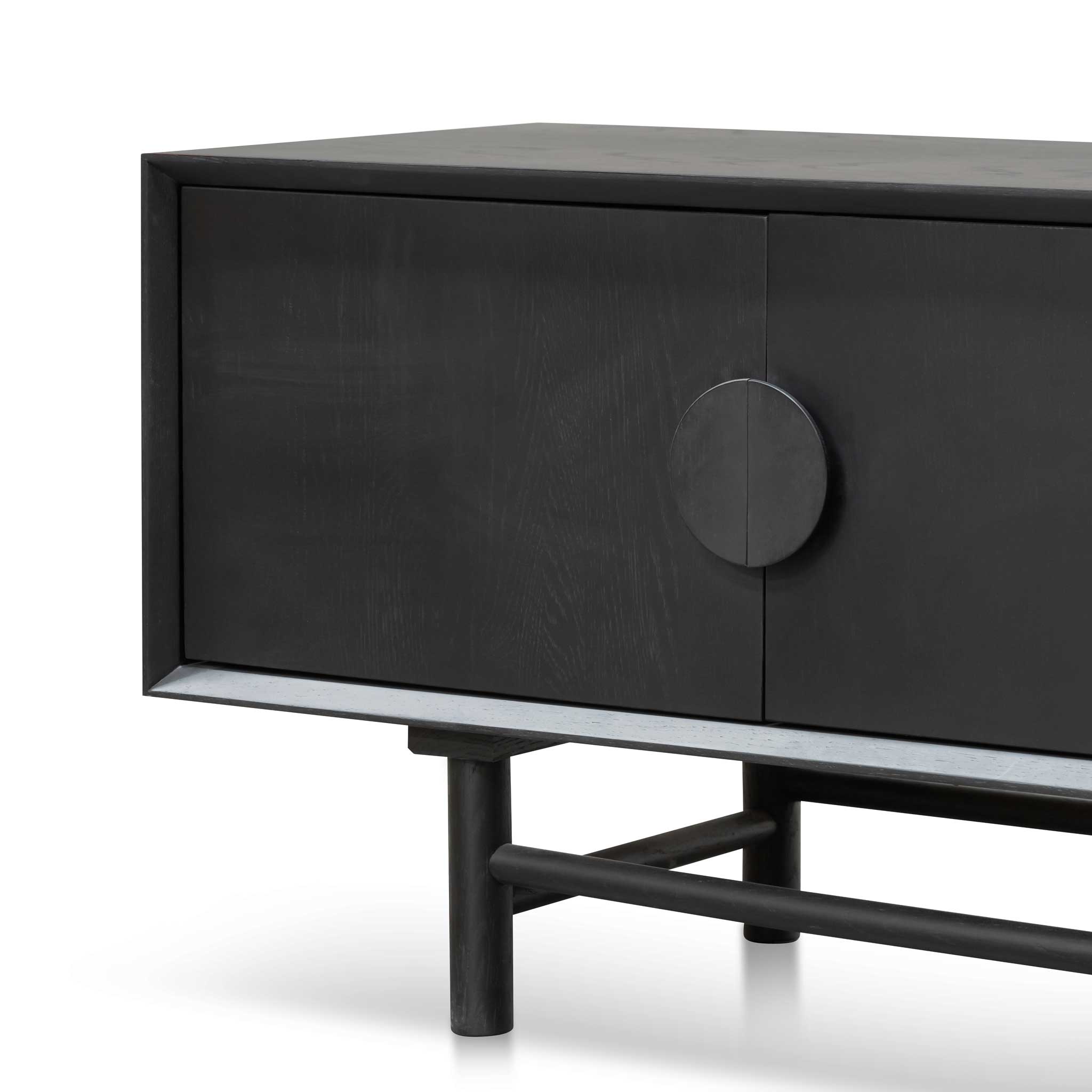 1.8m Wooden Palermo TV Entertainment Unit - Black