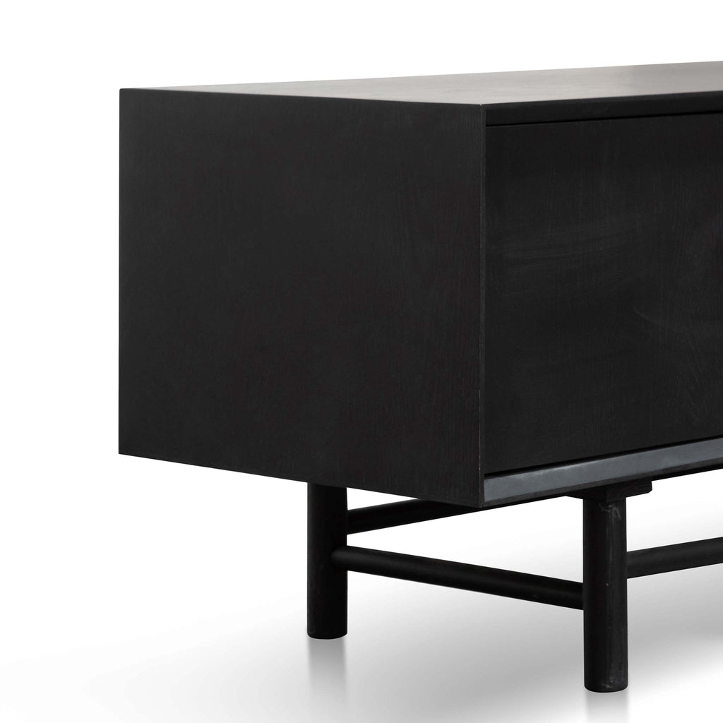 1.8m Wooden Palermo TV Entertainment Unit - Black