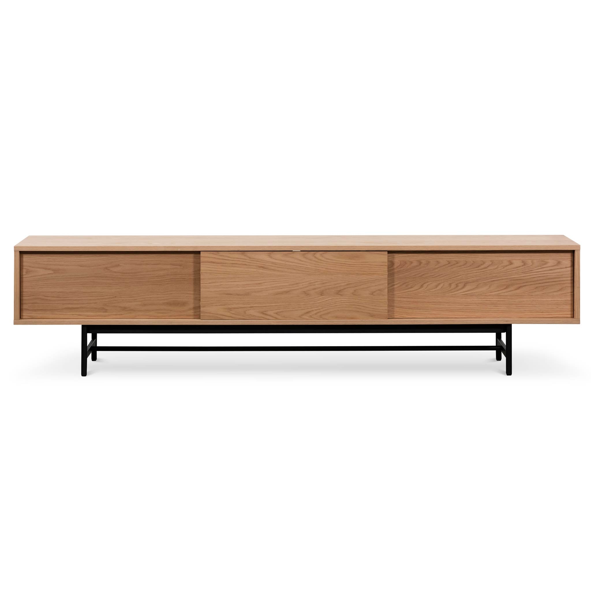 2.1m Wooden aEntertainment TV Unit - Natural