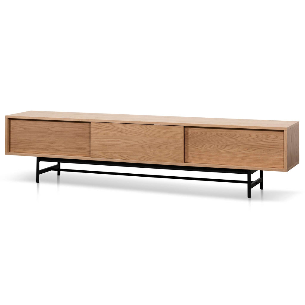 2.1m Wooden aEntertainment TV Unit - Natural