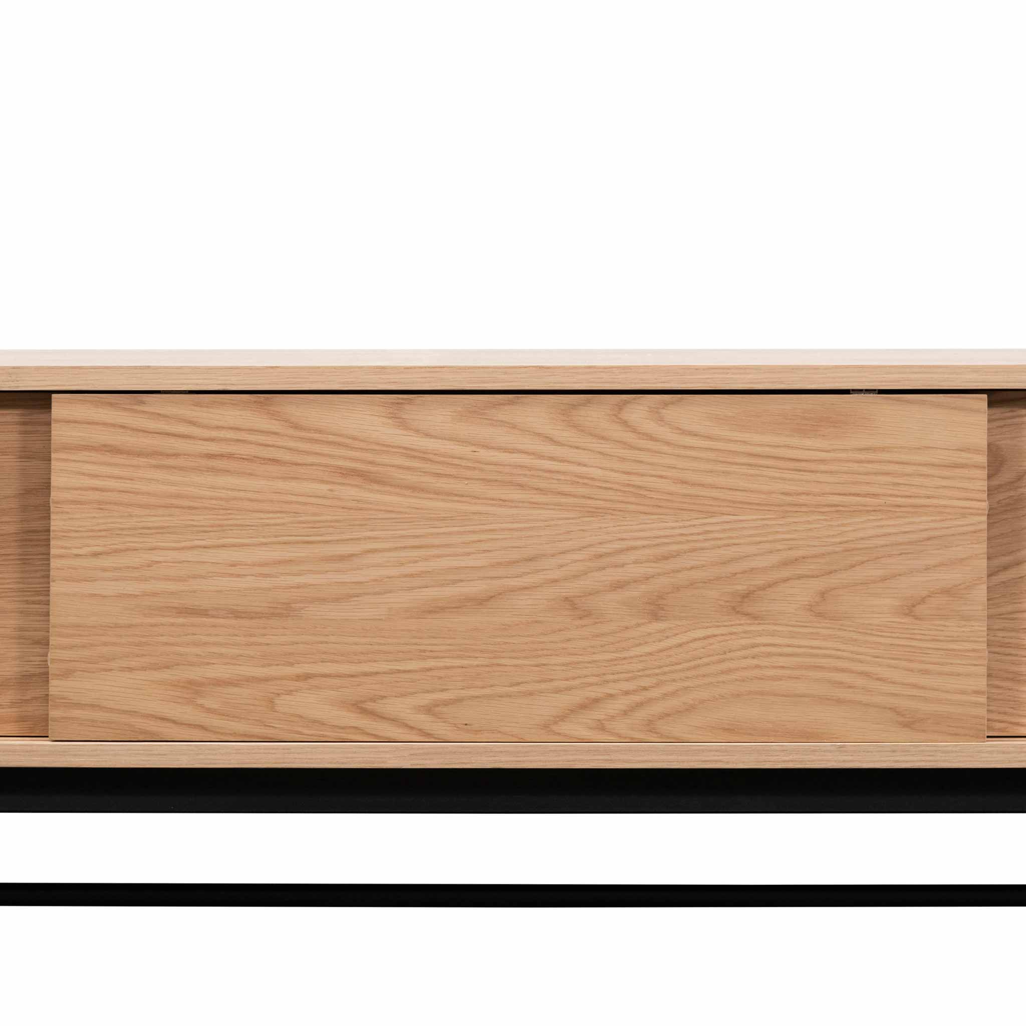 2.1m Wooden aEntertainment TV Unit - Natural