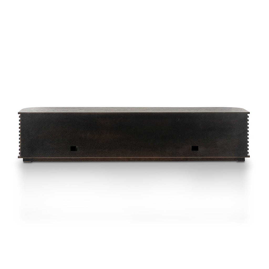 2.3m Palermo TV Entertainment Unit - Textured Espresso Black
