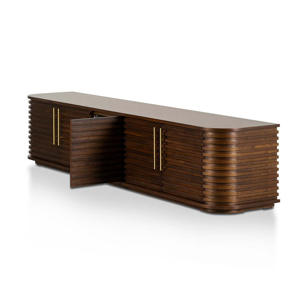 2.3m Palermo TV Entertainment Unit - Walnut