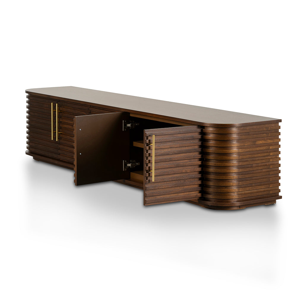 2.3m Palermo TV Entertainment Unit - Walnut