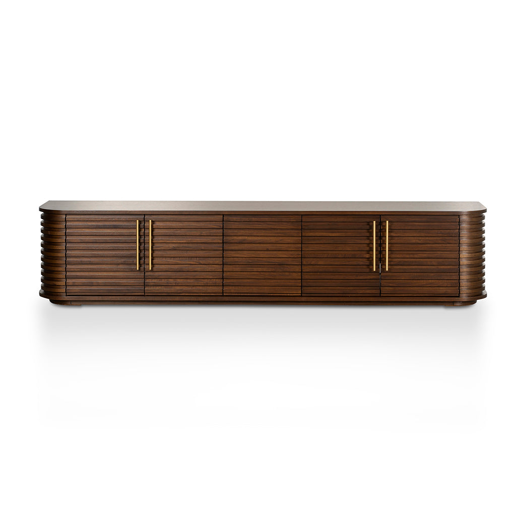 2.3m Palermo TV Entertainment Unit - Walnut