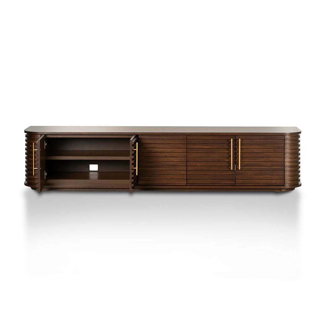 2.3m Palermo TV Entertainment Unit - Walnut