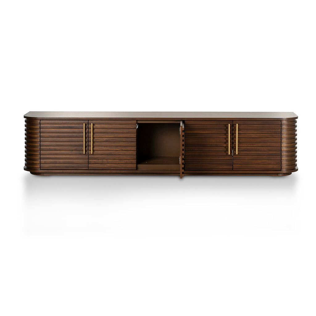 2.3m Palermo TV Entertainment Unit - Walnut