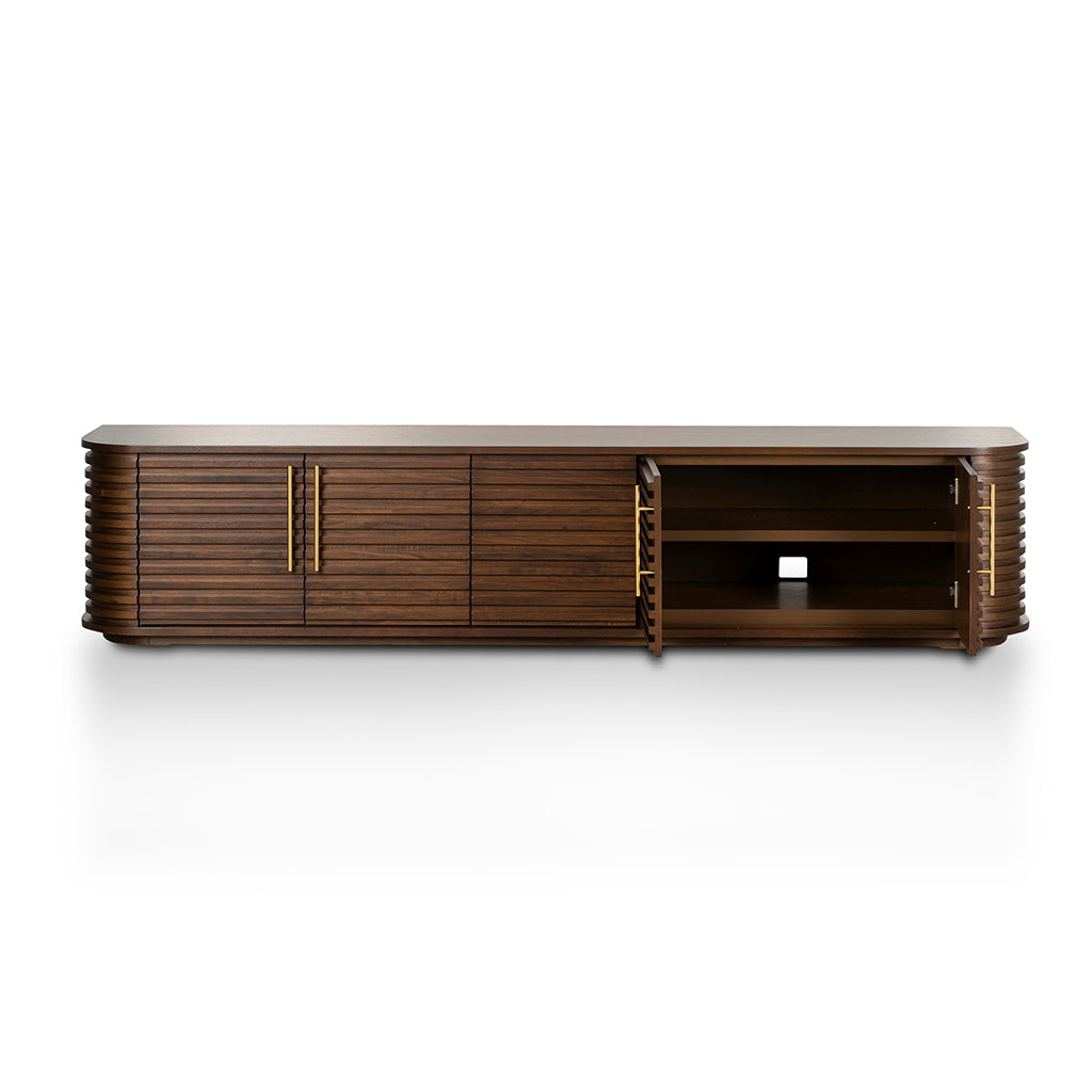 2.3m Palermo TV Entertainment Unit - Walnut