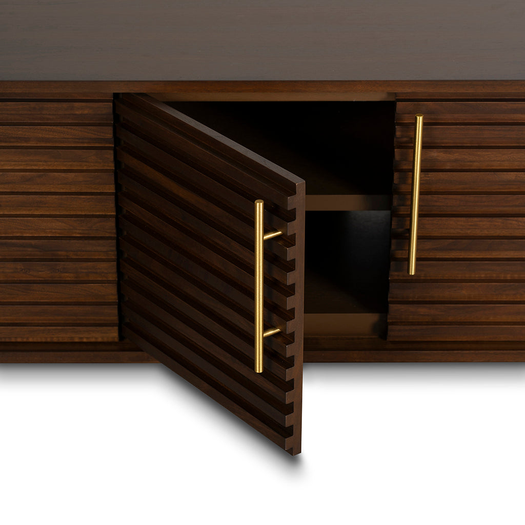 2.3m Palermo TV Entertainment Unit - Walnut