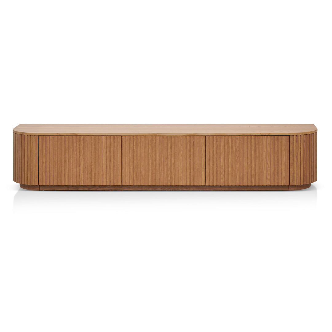 2.4m Palermo TV Entertainment Unit - Natural Oak