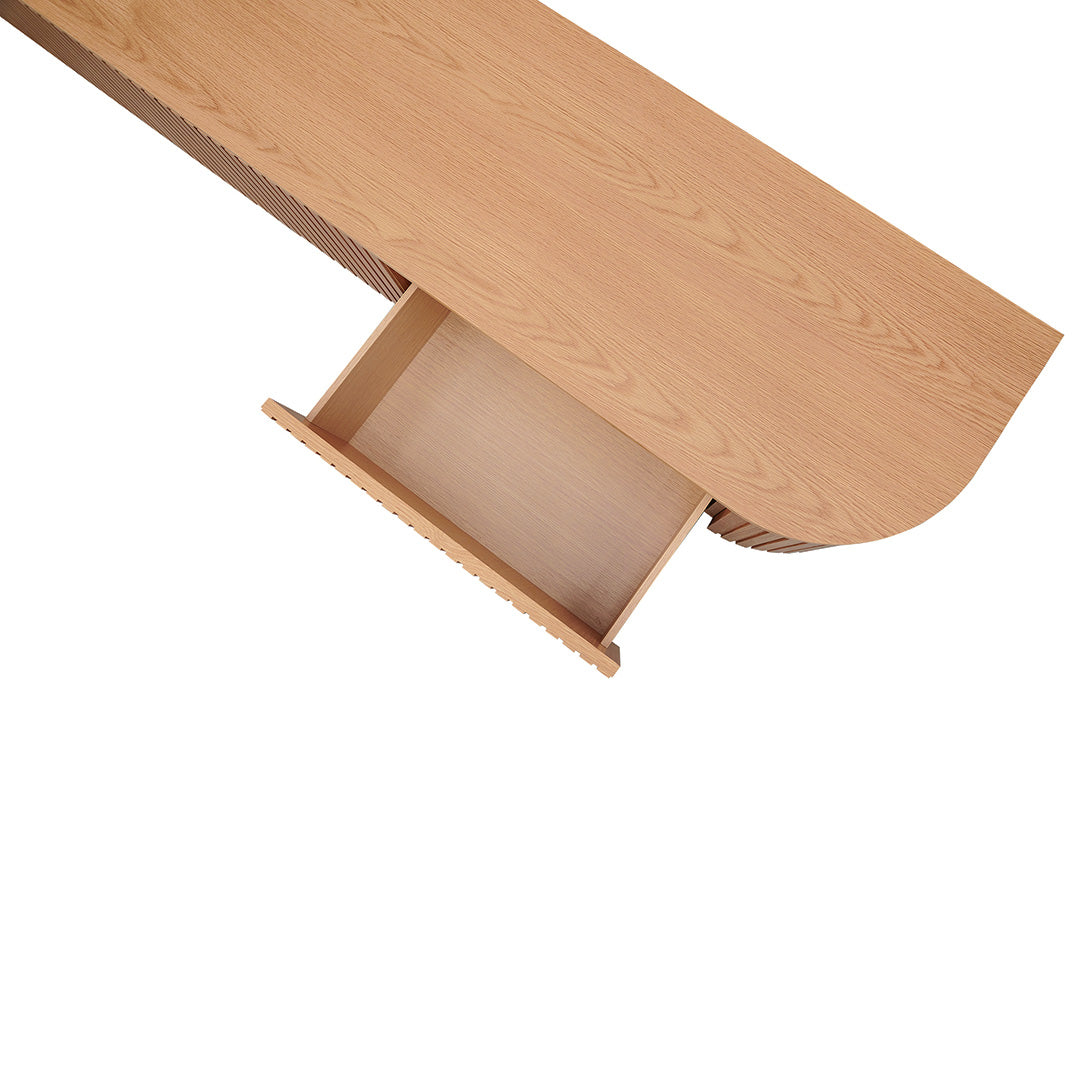 2.4m Palermo TV Entertainment Unit - Natural Oak