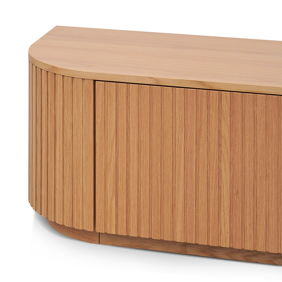 2.4m Palermo TV Entertainment Unit - Natural Oak