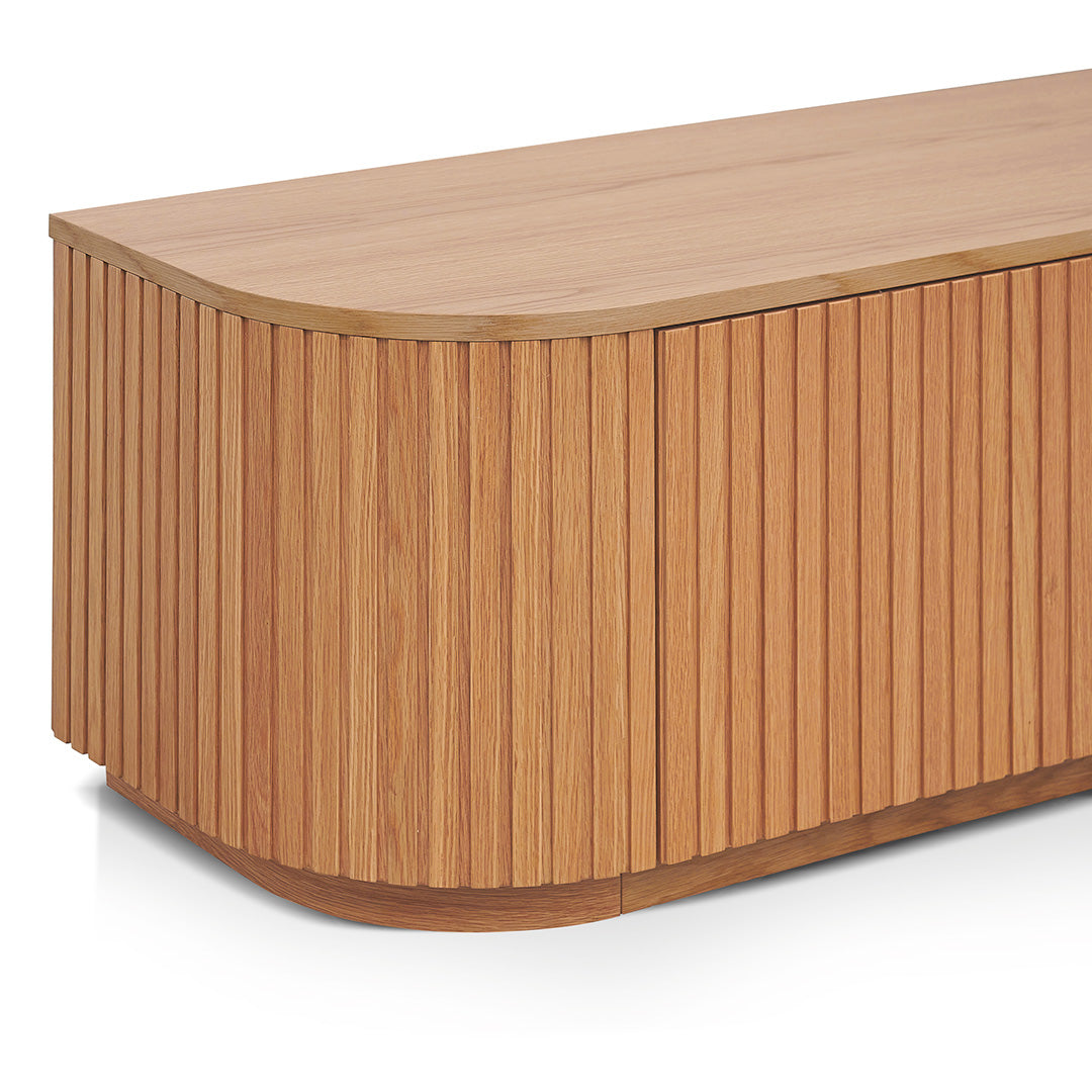 2.4m Palermo TV Entertainment Unit - Natural Oak