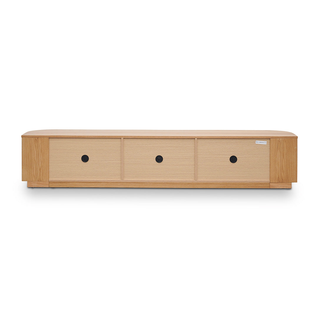 2.4m Palermo TV Entertainment Unit - Natural Oak