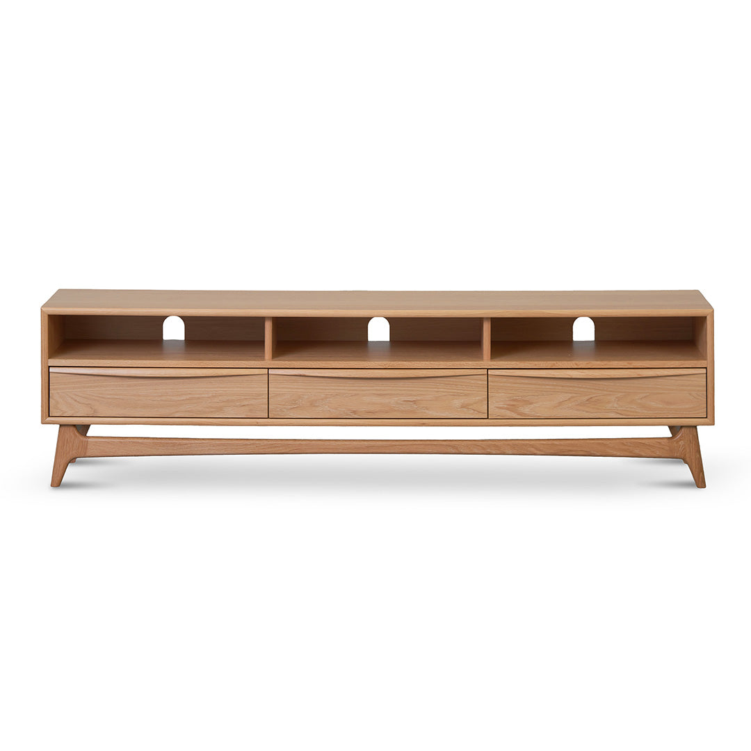 Wide Palermo TV Entertainment Unit - Natural Oak