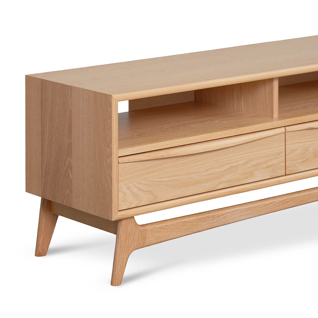 Wide Palermo TV Entertainment Unit - Natural Oak