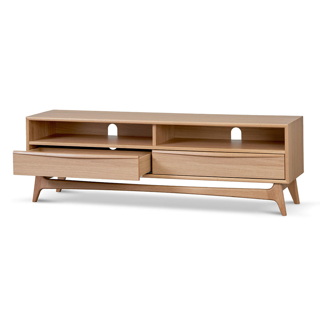 Narrow Palermo TV Entertainment Unit - Natural Oak