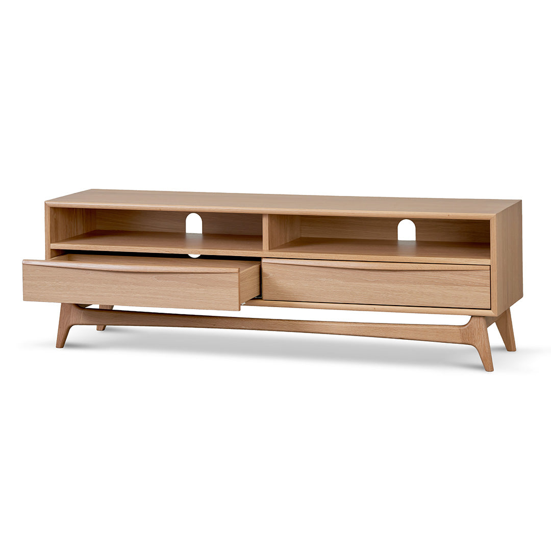 Narrow Palermo TV Entertainment Unit - Natural Oak