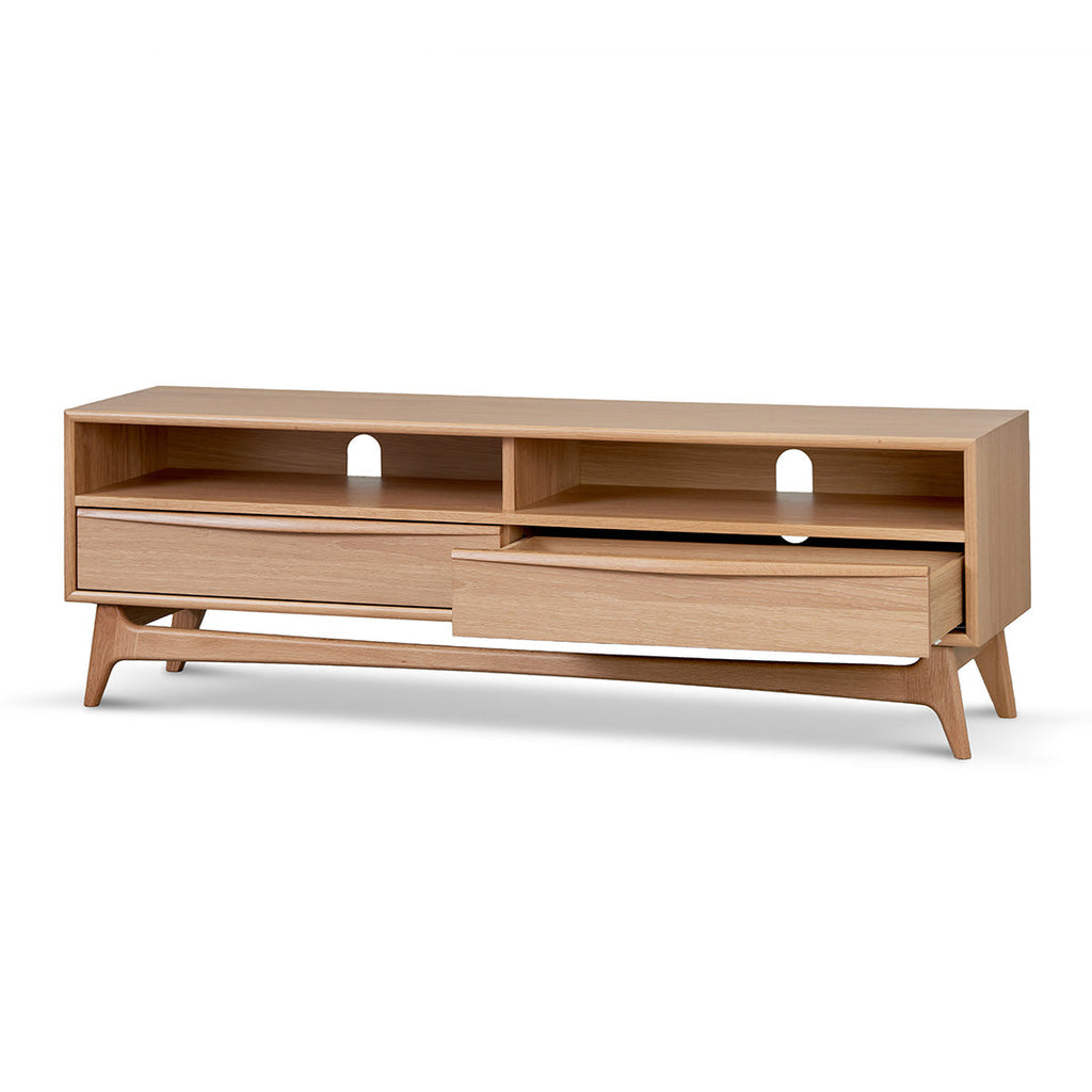 Narrow Palermo TV Entertainment Unit - Natural Oak