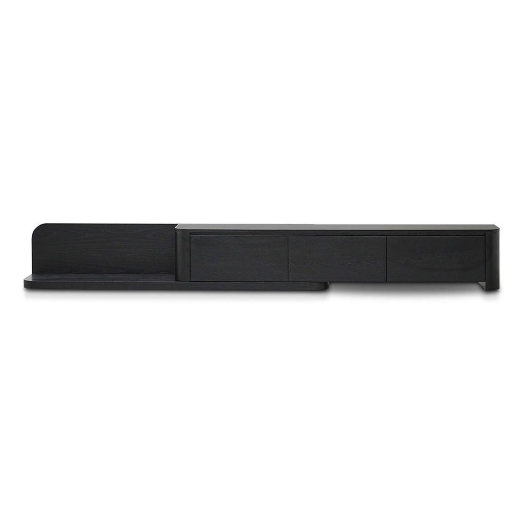 Expandable Palermo TV Entertainment Unit - Full Black Oak