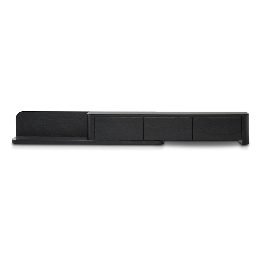 Expandable Palermo TV Entertainment Unit - Full Black Oak