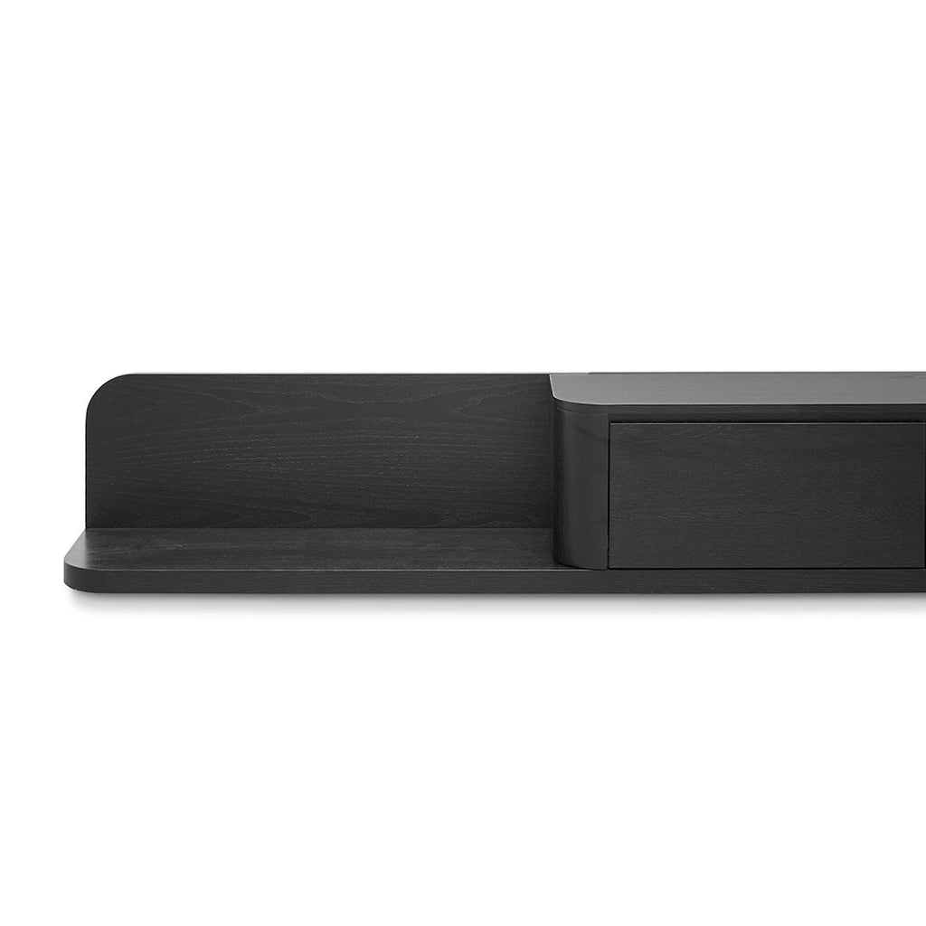 Expandable Palermo TV Entertainment Unit - Full Black Oak
