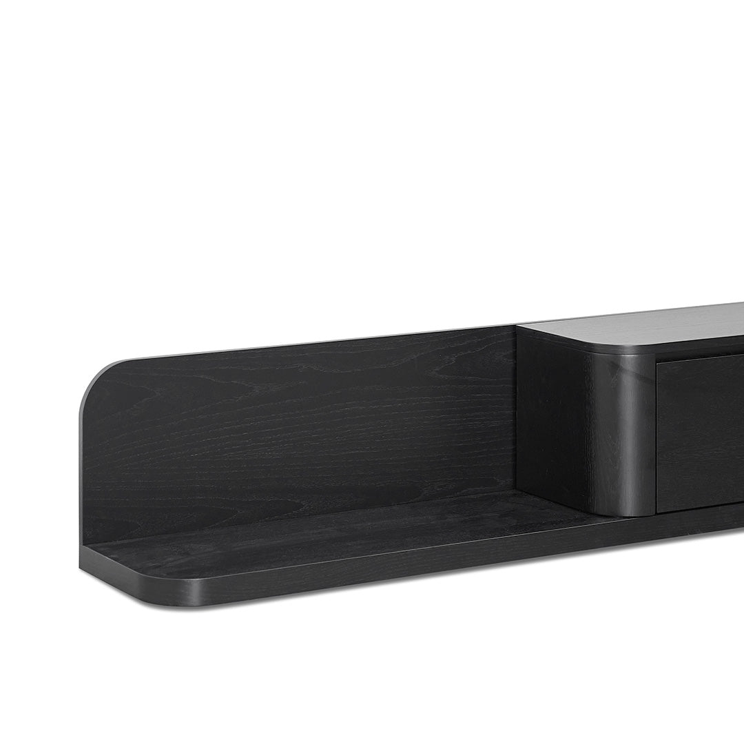 Expandable Palermo TV Entertainment Unit - Full Black Oak