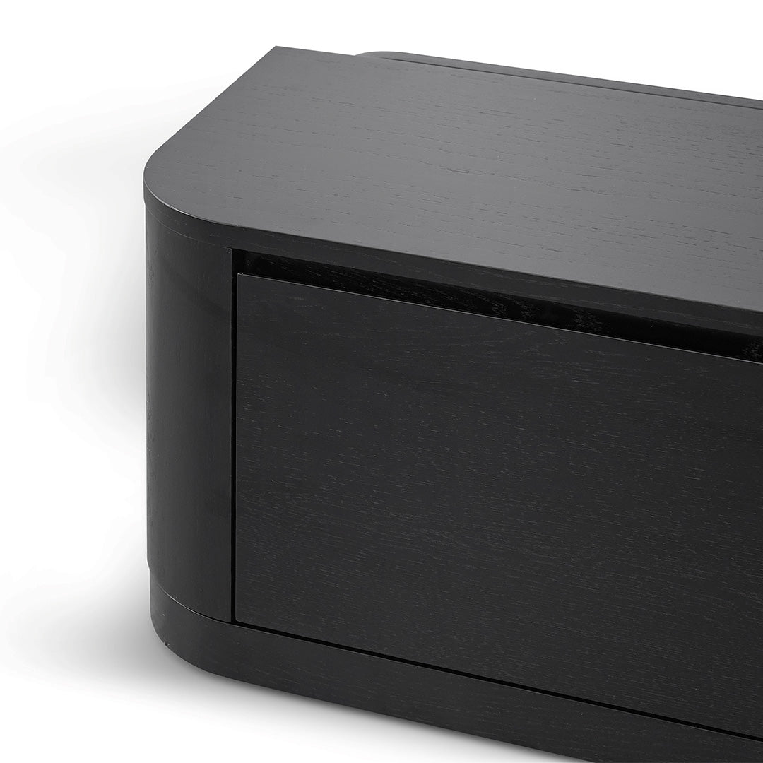 Expandable Palermo TV Entertainment Unit - Full Black Oak