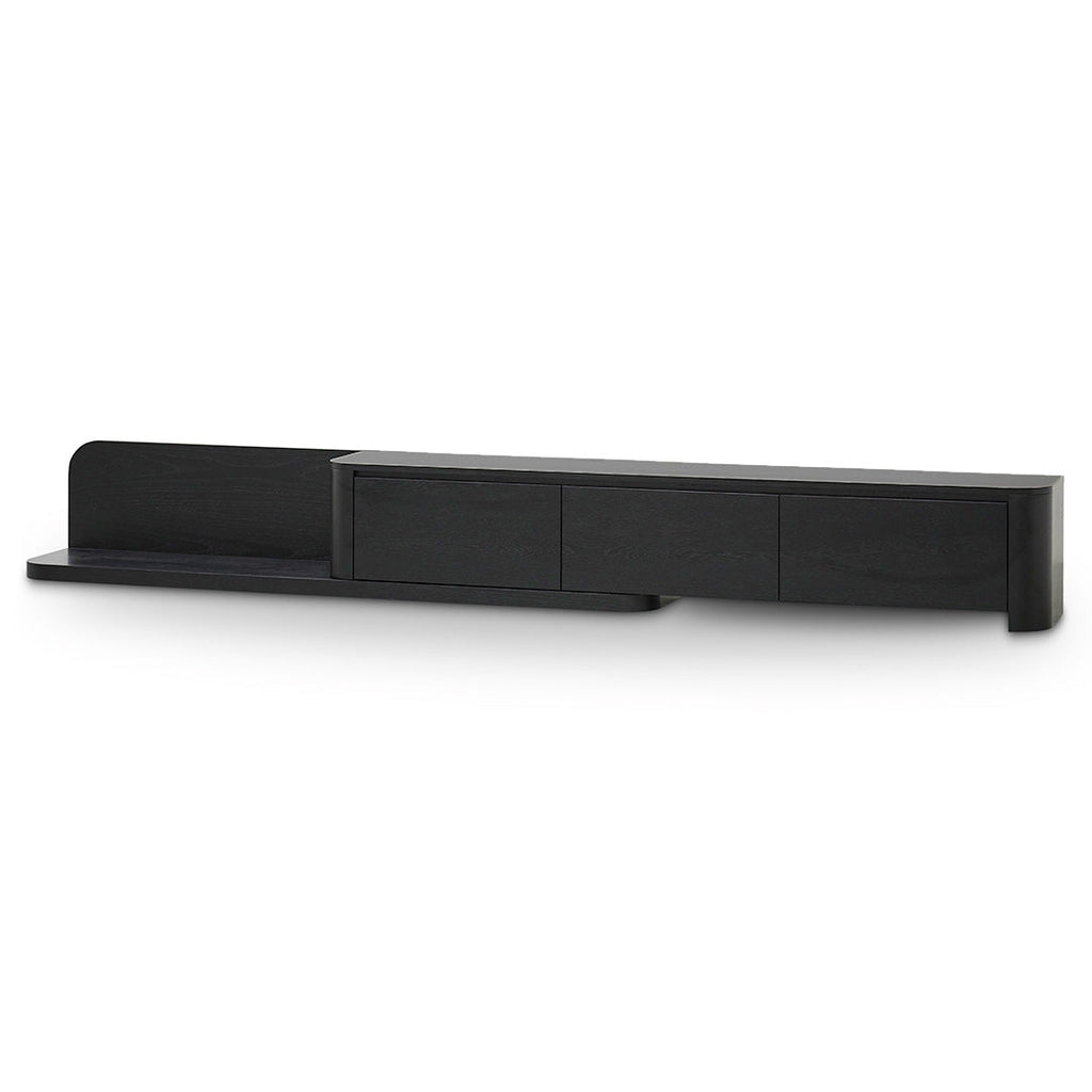 Expandable Palermo TV Entertainment Unit - Full Black Oak