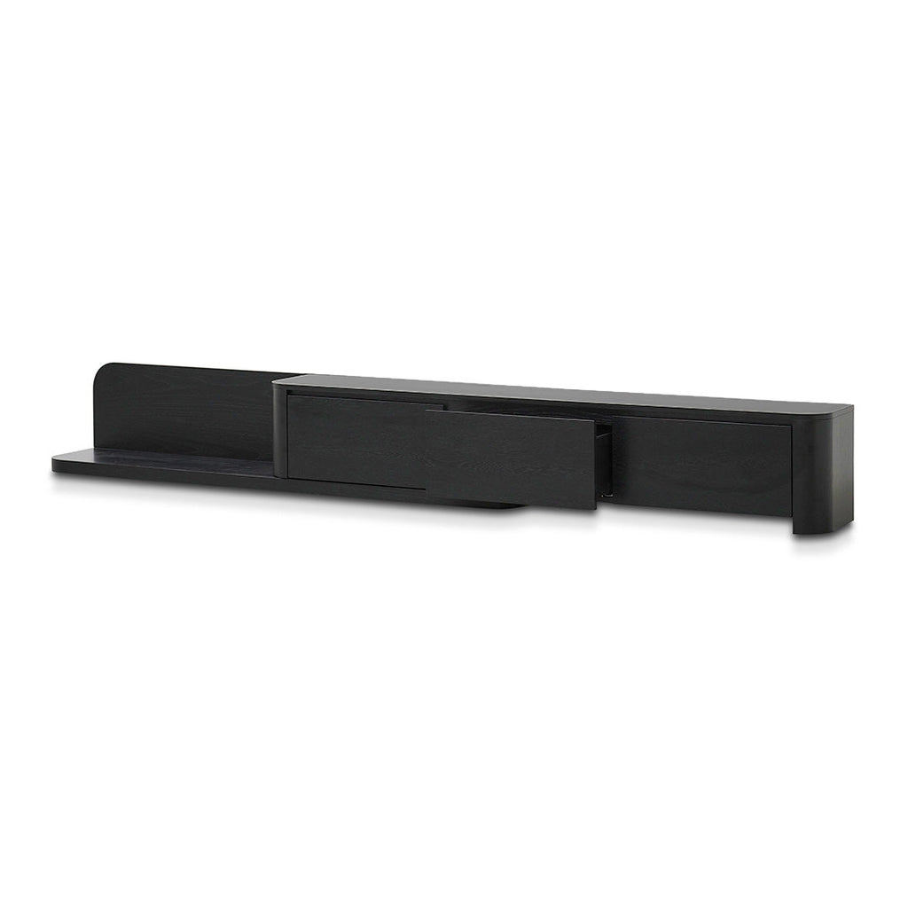 Expandable Palermo TV Entertainment Unit - Full Black Oak
