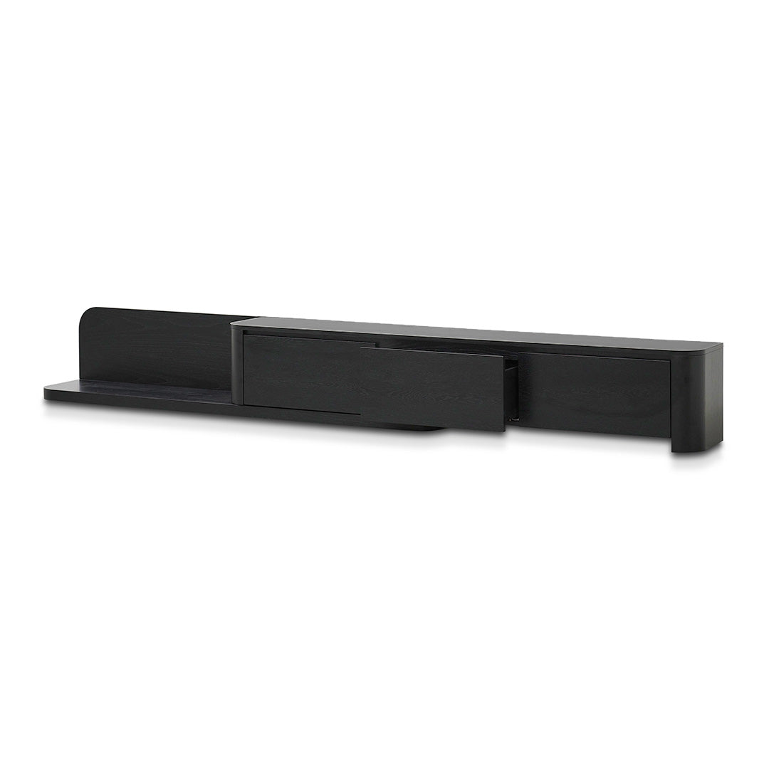 Expandable Palermo TV Entertainment Unit - Full Black Oak