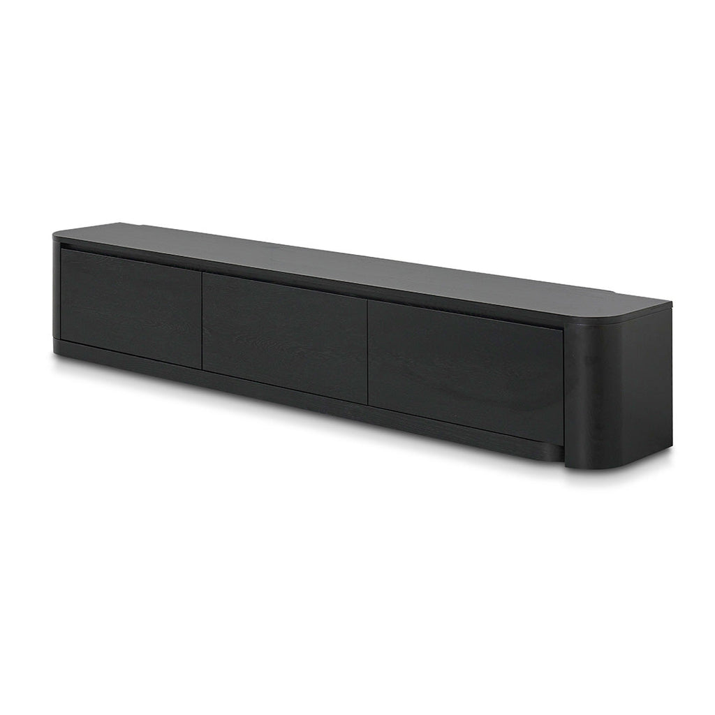 Expandable Palermo TV Entertainment Unit - Full Black Oak