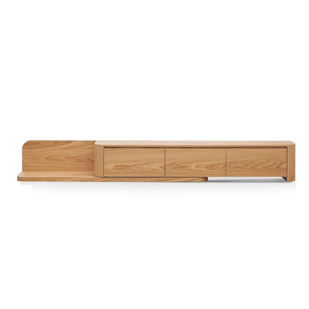 Expandable Palermo TV Entertainment Unit - Natural Oak