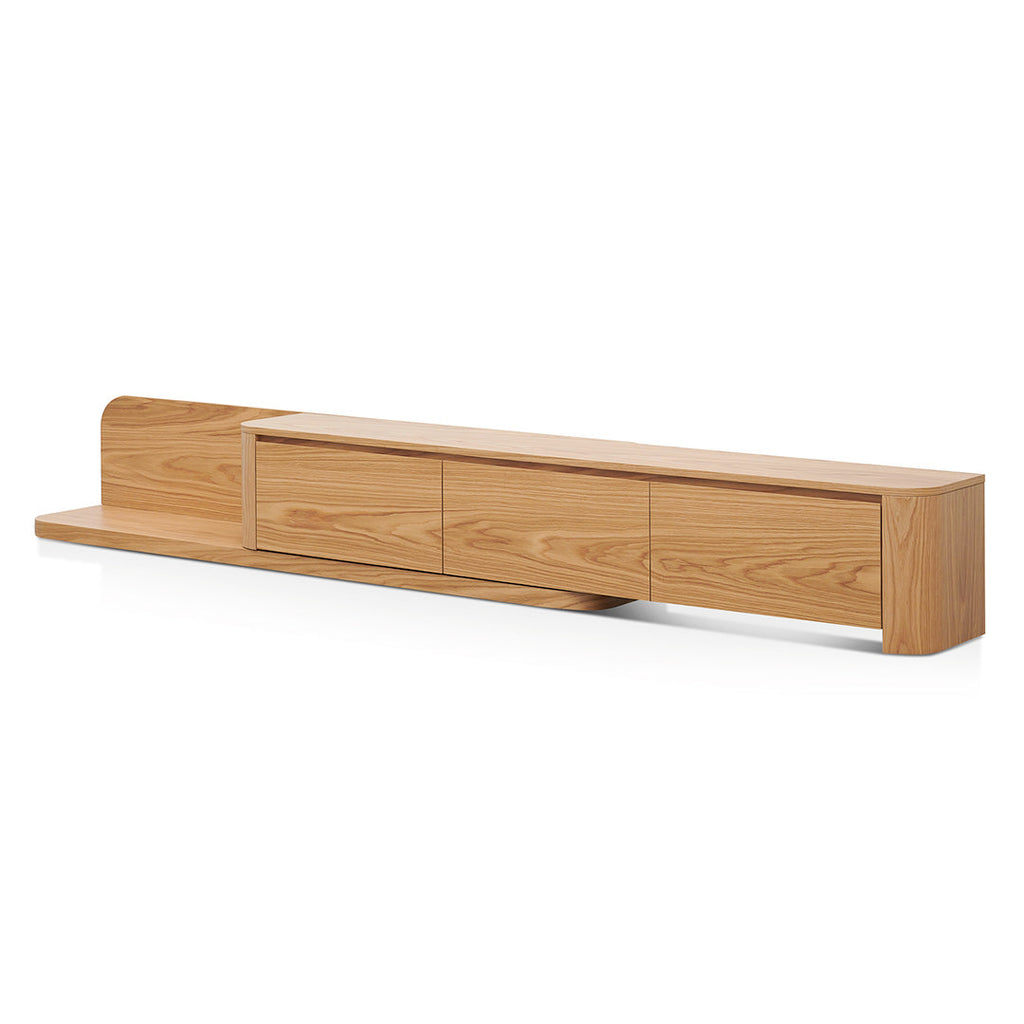 Expandable Palermo TV Entertainment Unit - Natural Oak
