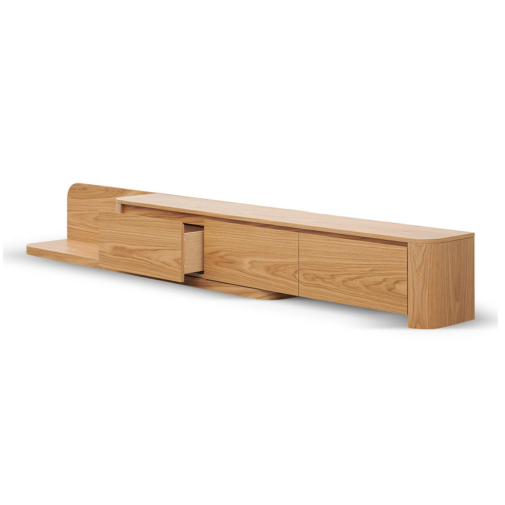Expandable Palermo TV Entertainment Unit - Natural Oak